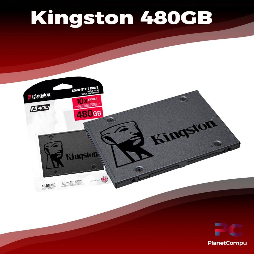 SSD Kingston 480 GB A400 – PlanetCompu – componentes de PC