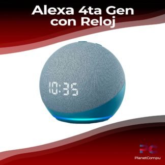 10.Alexa-Echo-Dot-4ta-Gen con reloj planetcompu