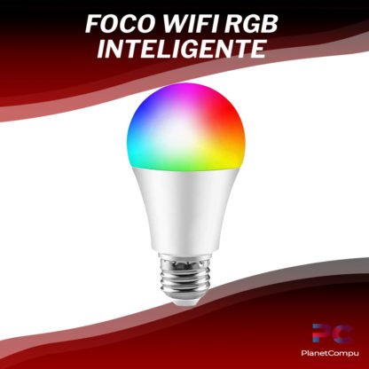 Foco inteligente wifi RGB compatible con Alexa y Google Home Assistant planetcompu