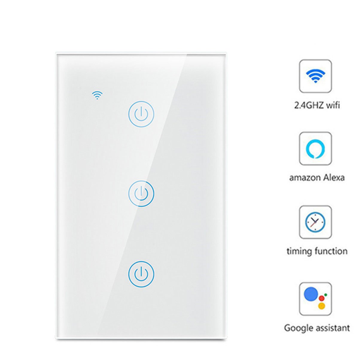 Interruptor Inteligente Wifi Compatible Alexa y Google – Ecoled