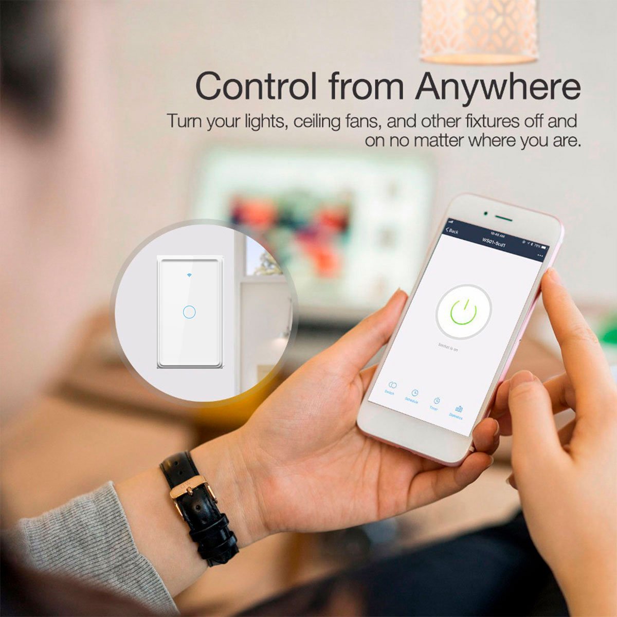 Interruptor Inteligente Wifi Compatible Alexa y Google – Ecoled