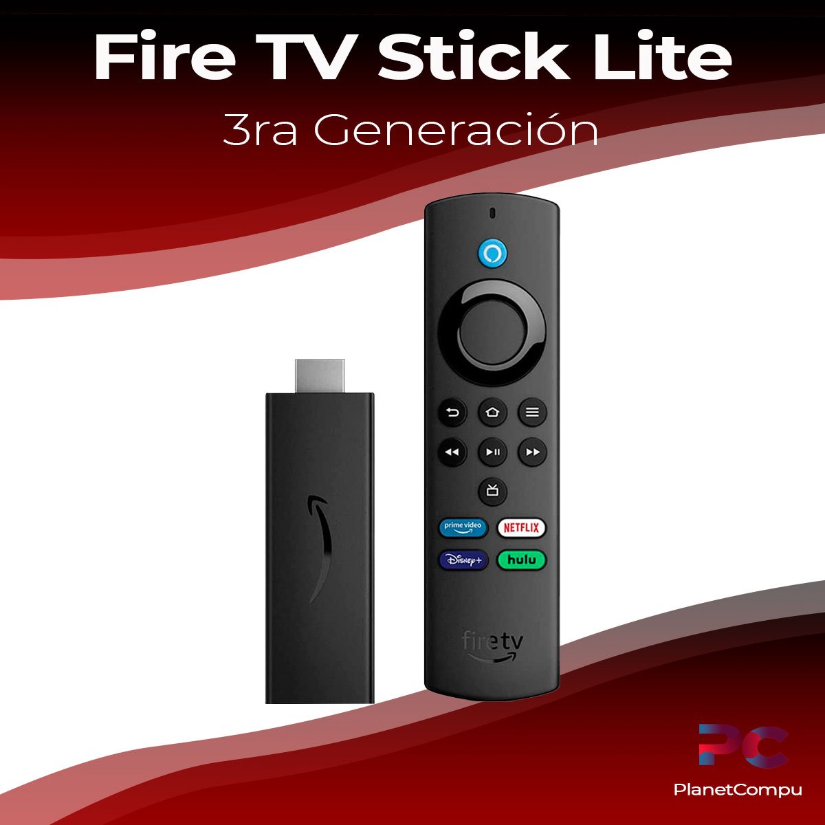 Fire Tv Stick Lite Con Control Por Voz Alexa –  – PlanetCompu –  componentes de PC