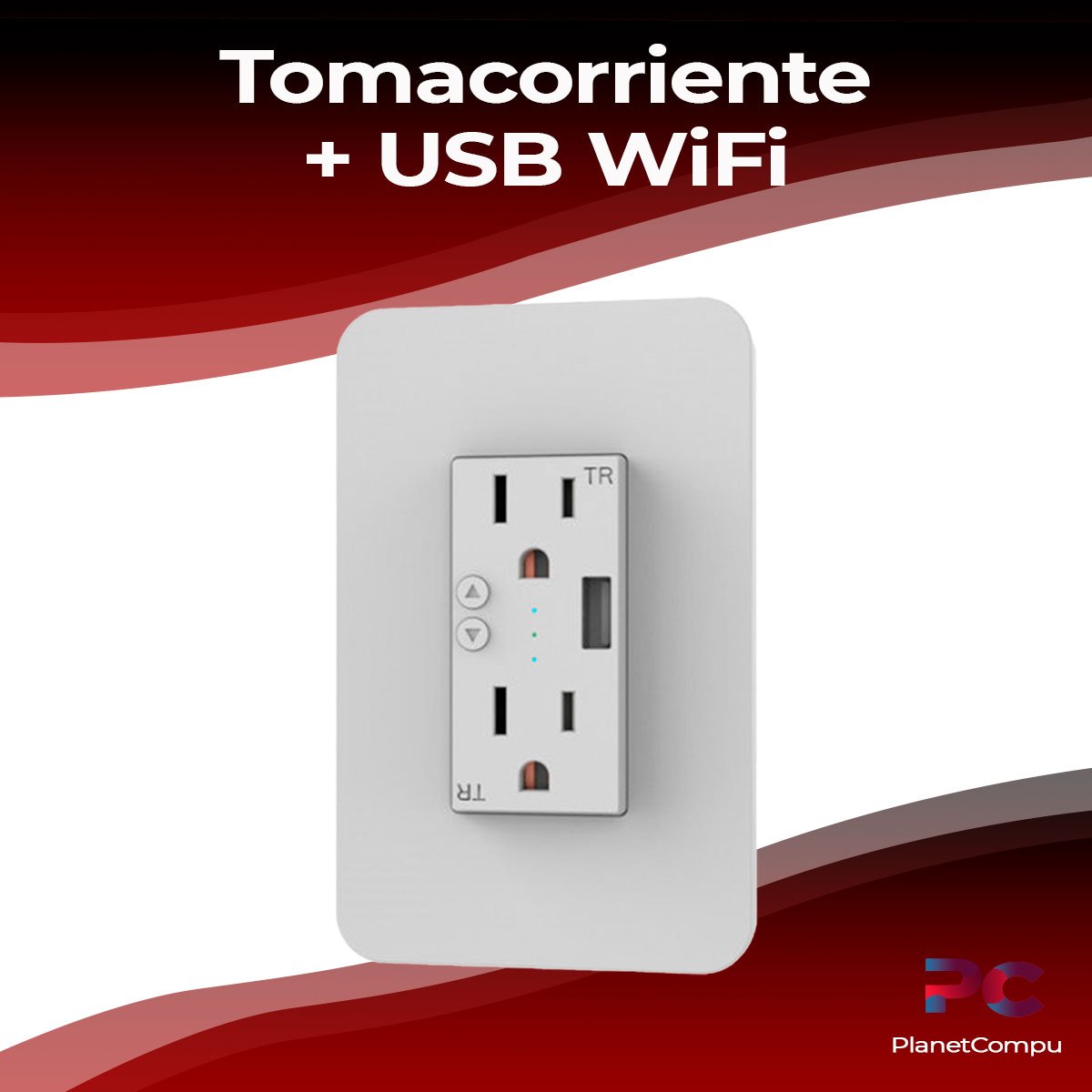 TOMACORRIENTE DE PARED INTELIGENTE CON PUERTO USB NEXXT NHE-W100
