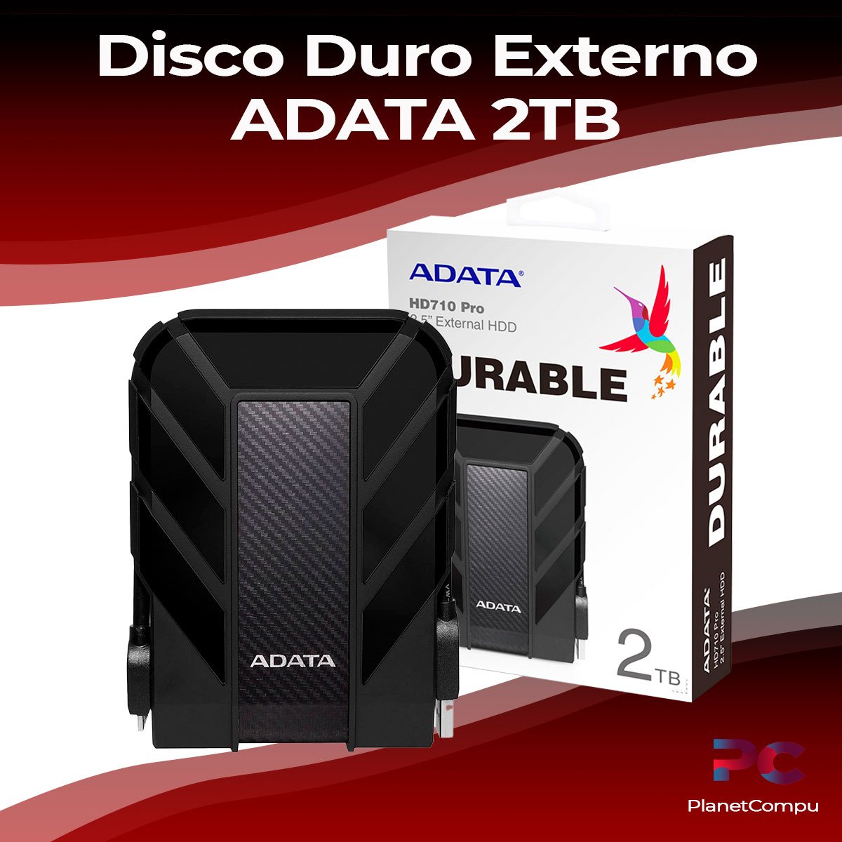 Disco Duro Externo 2tb Adata HD710 pro – PlanetCompu – de PC