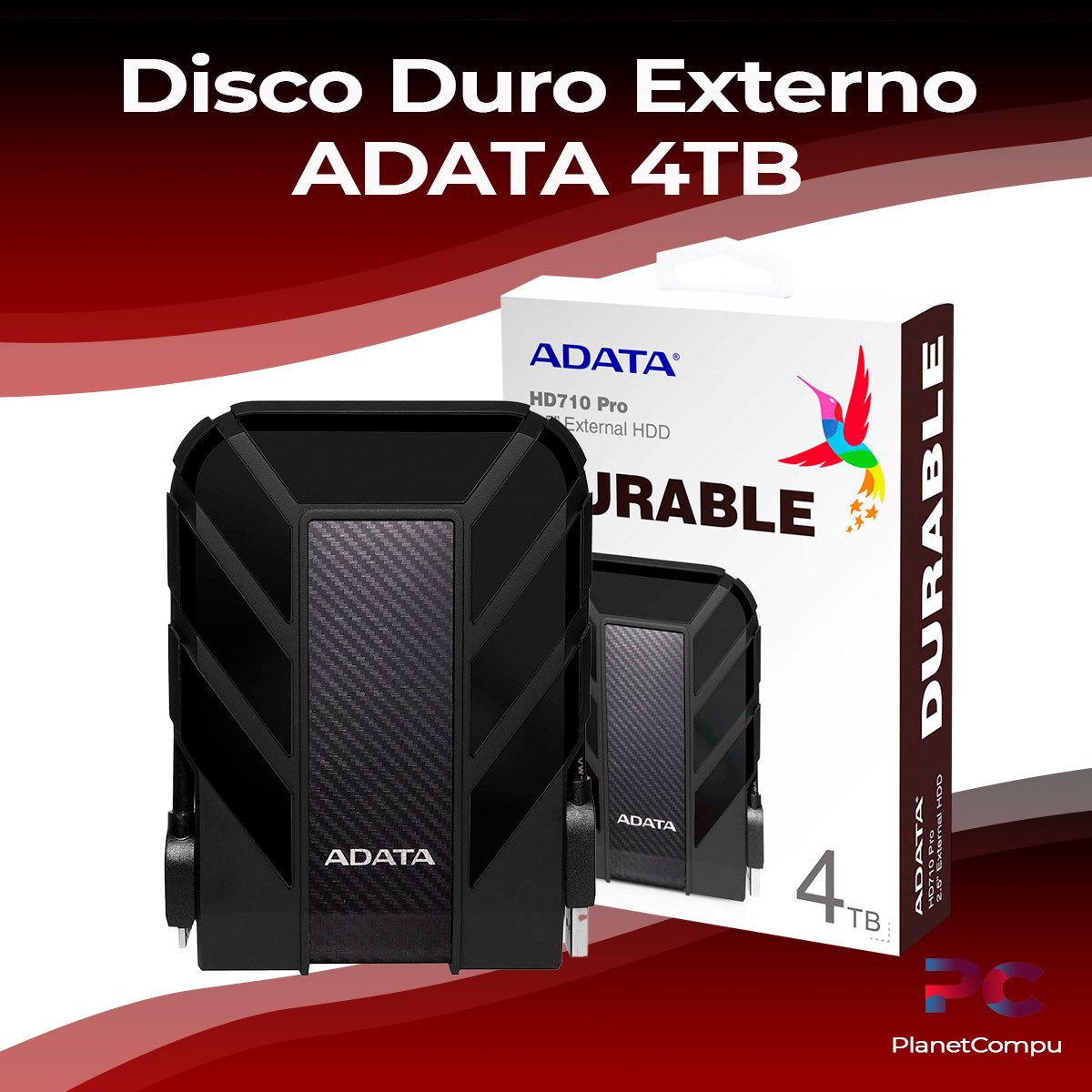 Pequeño legal No hagas Disco Duro Externo 4tb Adata HD710 pro – PlanetCompu – componentes de PC