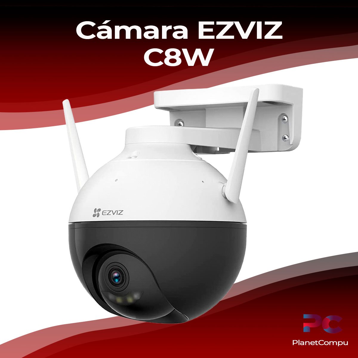  EZVIZ Cámara de seguridad al aire libre, cámara WiFi 2k+, IP67  impermeable, visión nocturna a color, alertas de voz personalizables,  detección de persona AI, conversación de 2 vías, compresión de 