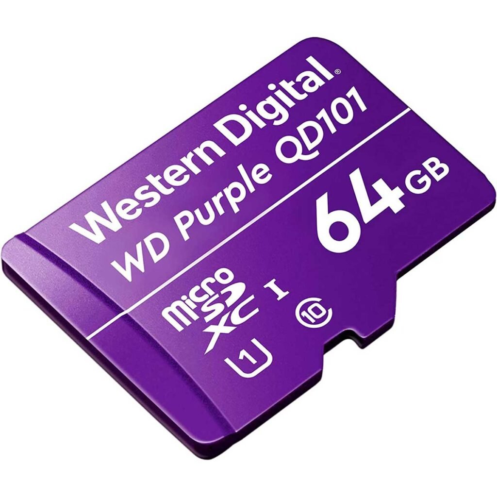 Micro sd Western Digital purple camaras de seguridad 64gb
