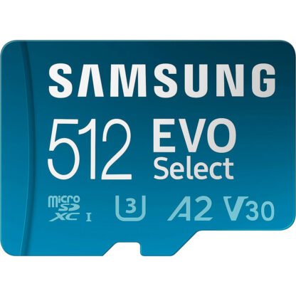 microSD Samsung EVO Select 512 GB U3 V30 4K 130 MB/s