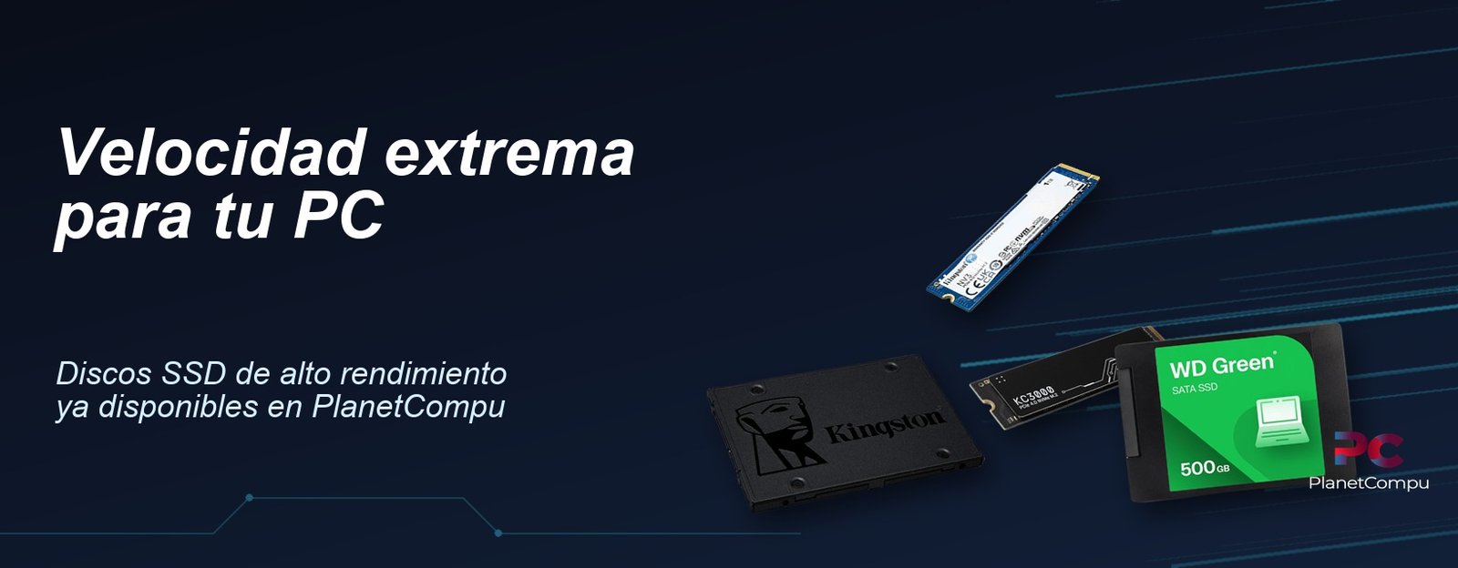 Discos SSD de alto rendimiento disponibles en PlanetCompu